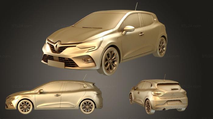 Автомобили и транспорт (Renault Clio 2020, CARS_3282) 3D модель для ЧПУ станка